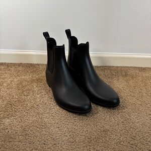 Sam Edelman Tinsley Matte Black Chelsea Rain Boots PVC size 10M